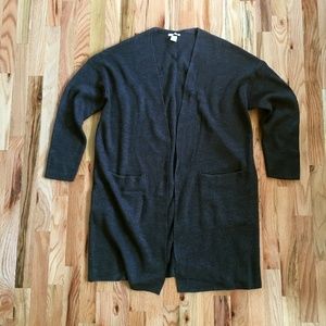 Charcoal Grey Sweater Coat/Cardigan